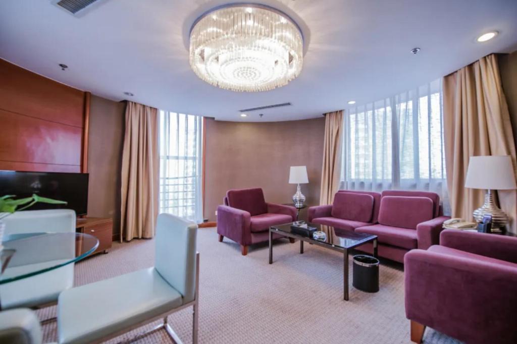 Linyi Blue Horizon Intenational Hotel Exterior foto